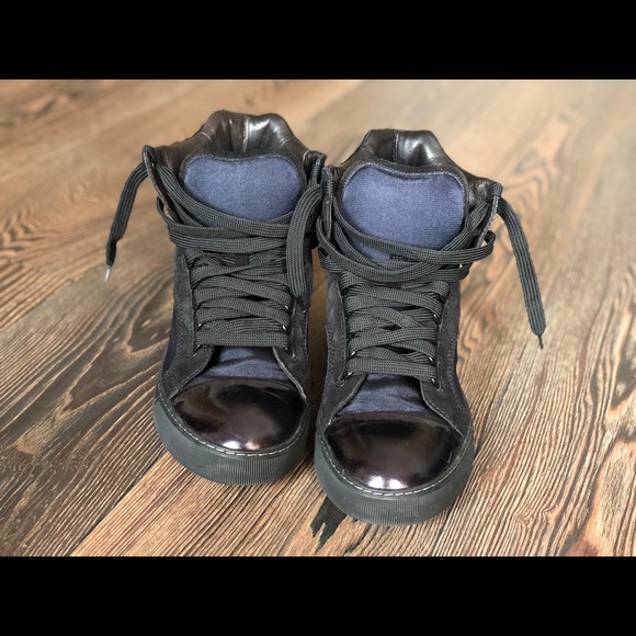 men's lanvin high top sneakers